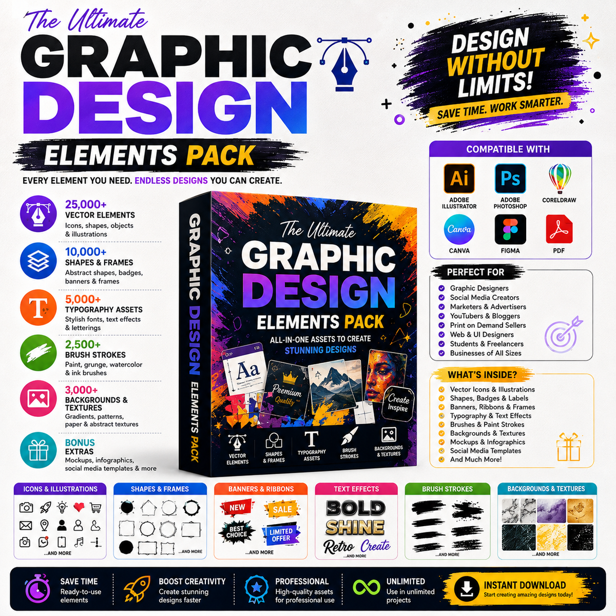 Graphic Design Elements Pack