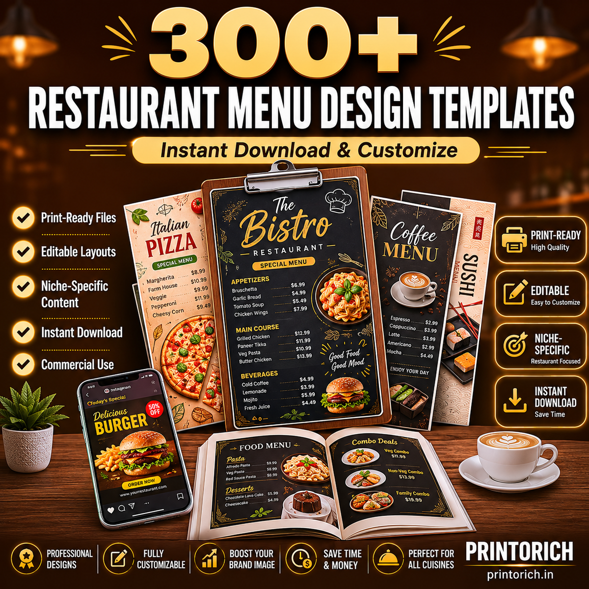 Restaurant Menu Design Templates