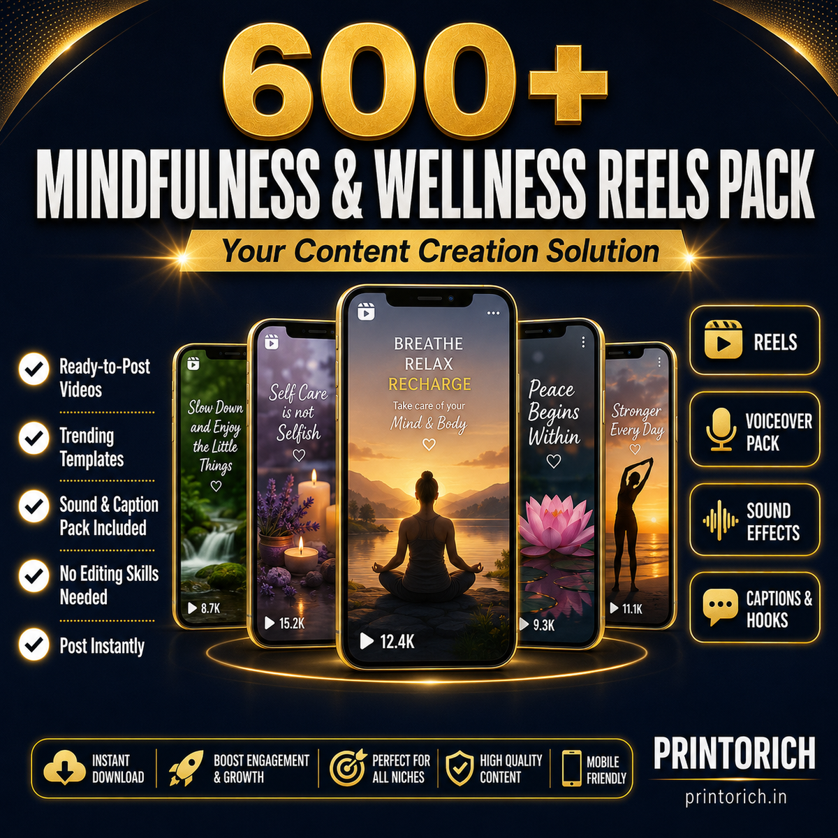 Mindfulness & Wellness Reels Pack
