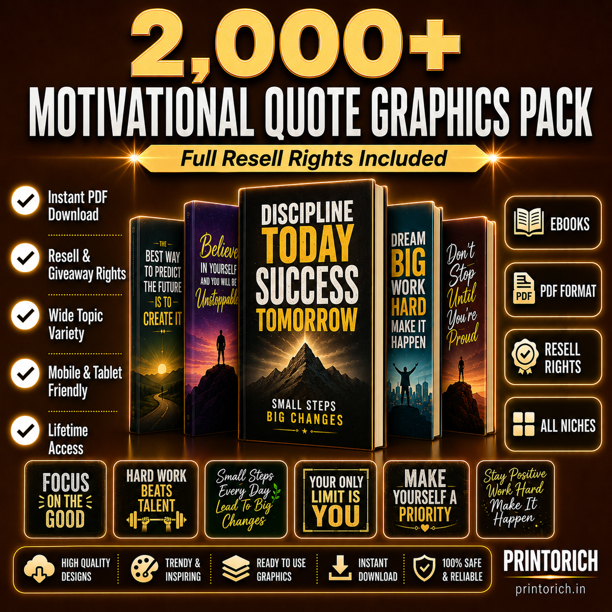Motivational Quote Graphics Pack