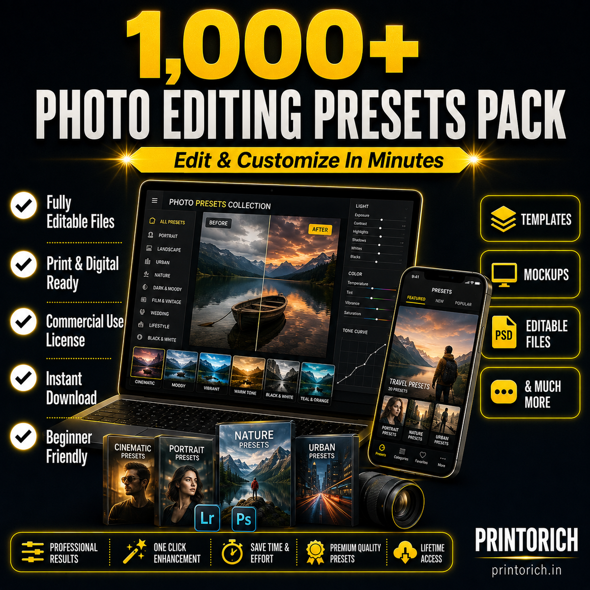 Photo Editing Presets Pack